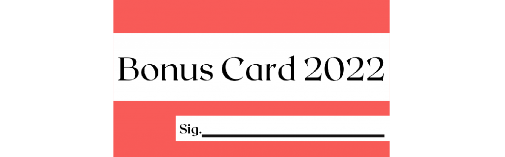 Tesseramento 2022 – Bonus Card