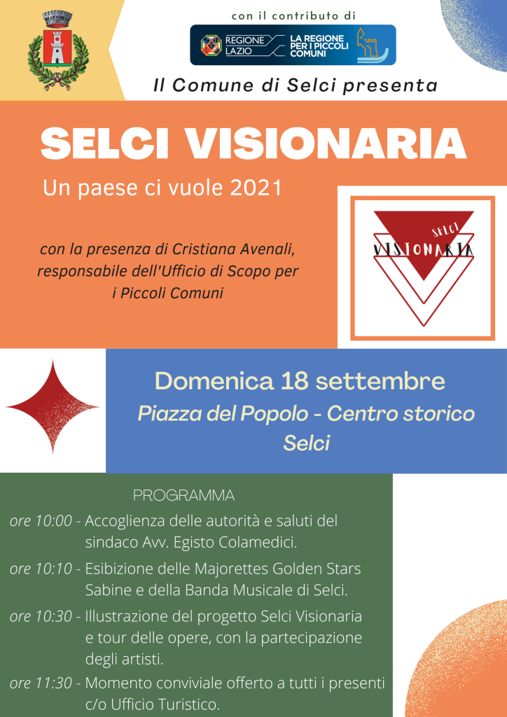 Presentazione del progetto “Selci visionaria” – domenica 18 settembre 2022 alle ore 10:00