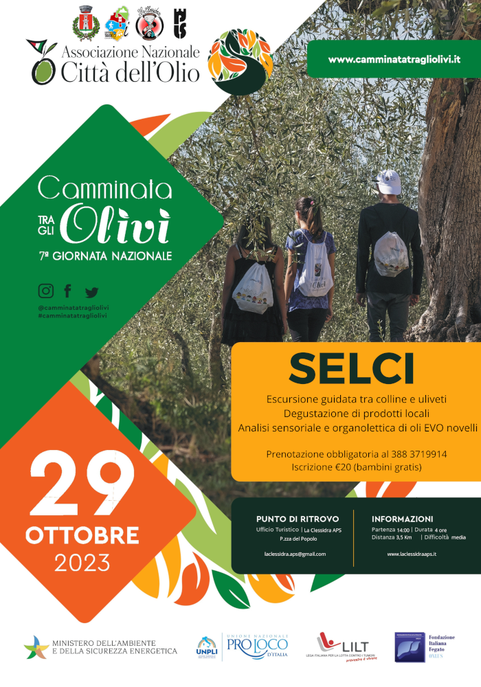 CAMMINATA TRA GLI OLIVI – VII GIORNATA NAZIONALE – 29 OTTOBRE 2023